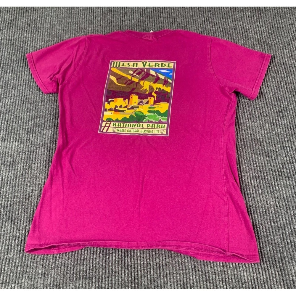 Port Company T Shirt Womens Small S Purple Short Sleeve Mesa Verde National Park